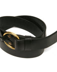 X&O English bridle leather belt, edge detail