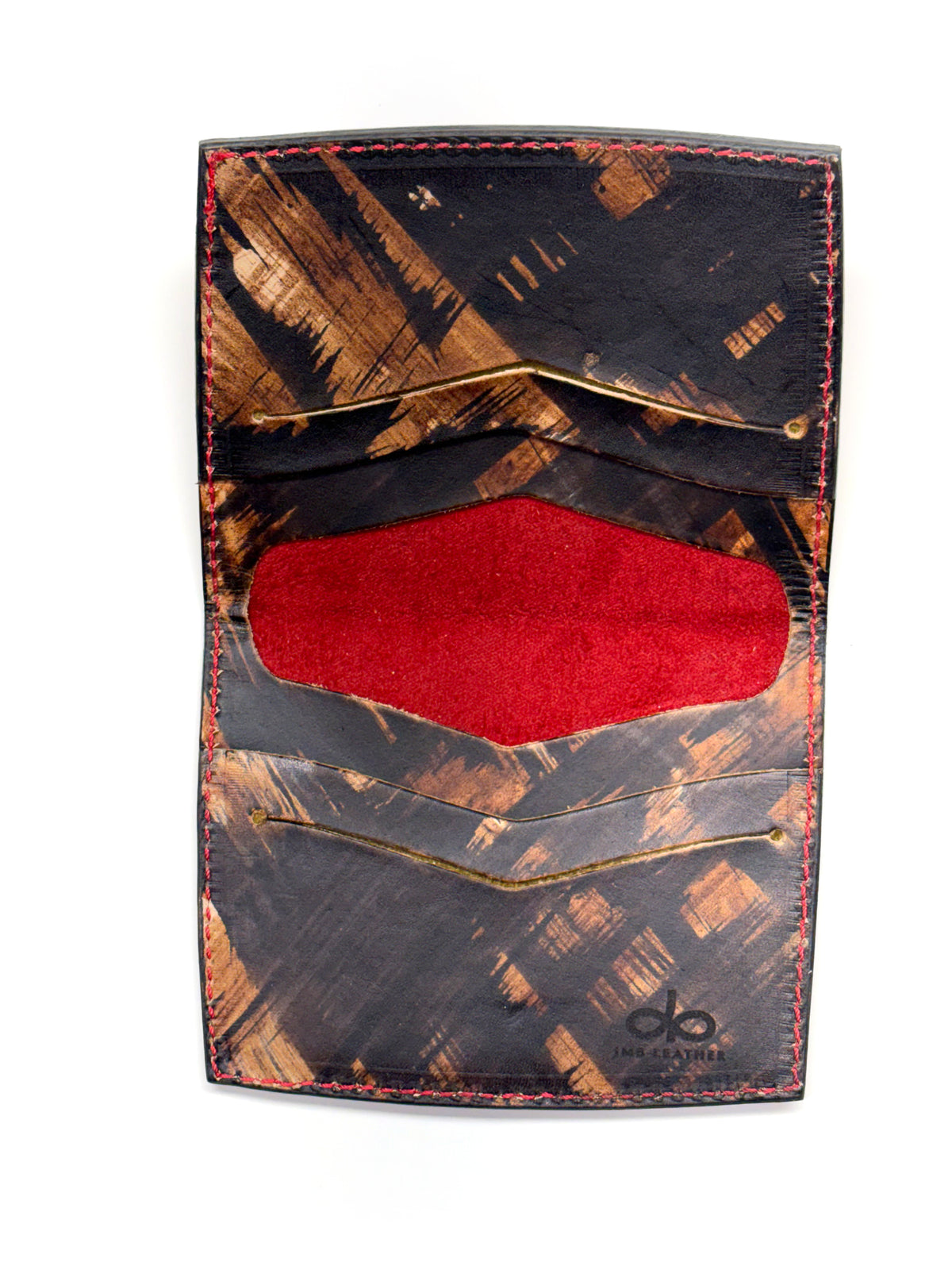 Yanagi wallet in vegetable-tanned leather, alternate angle (photo 3)