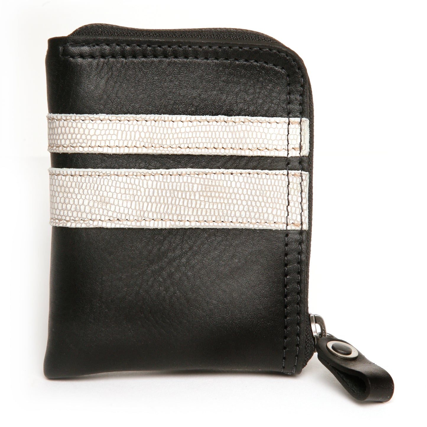 ZIP wallet striped black