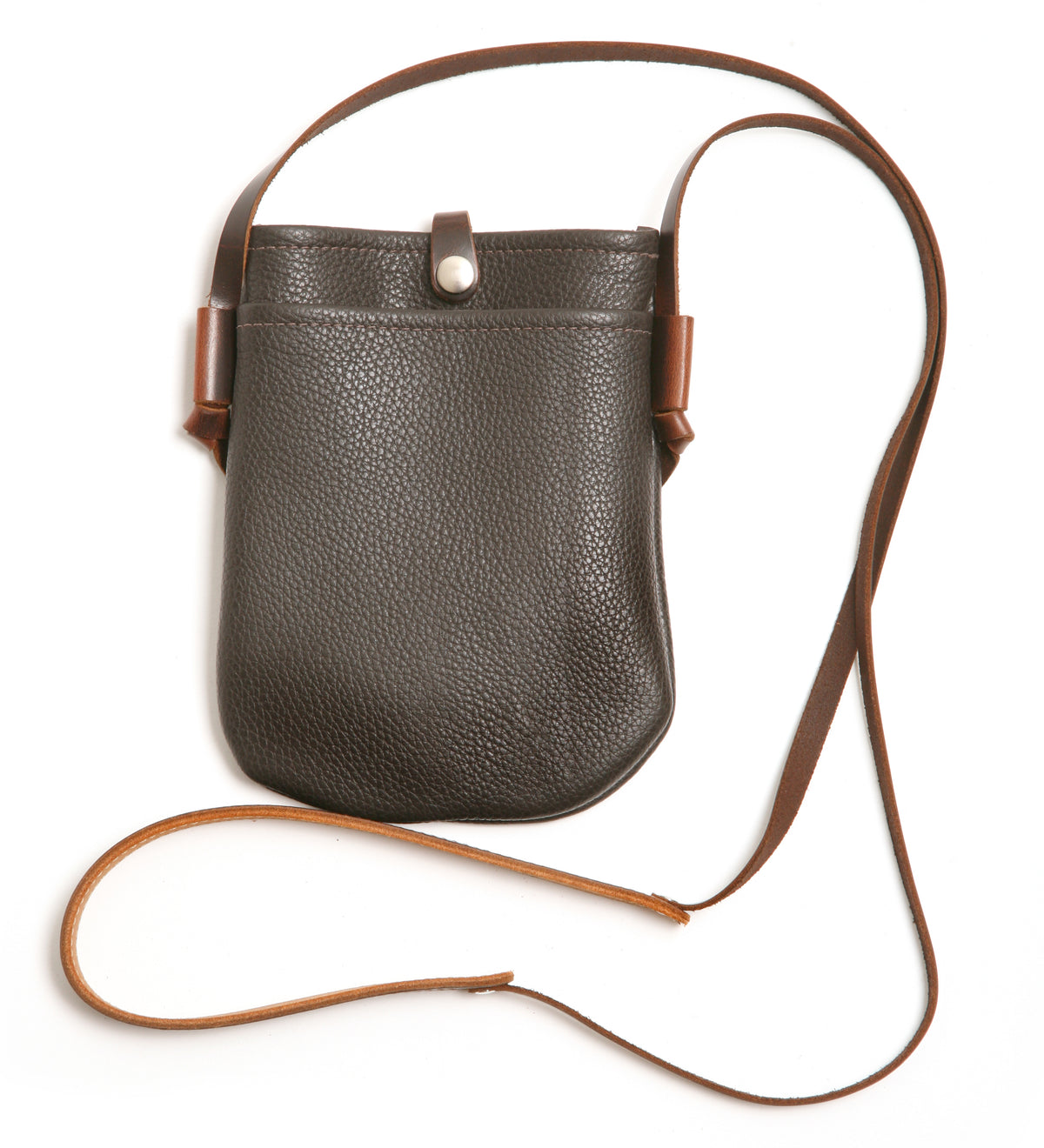 ZOOP mini satchel bag in leather, interior compartment
