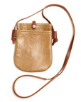 ZOOP mini satchel bag in leather, side view