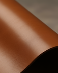 Swatch of English bridle leather in medium brown