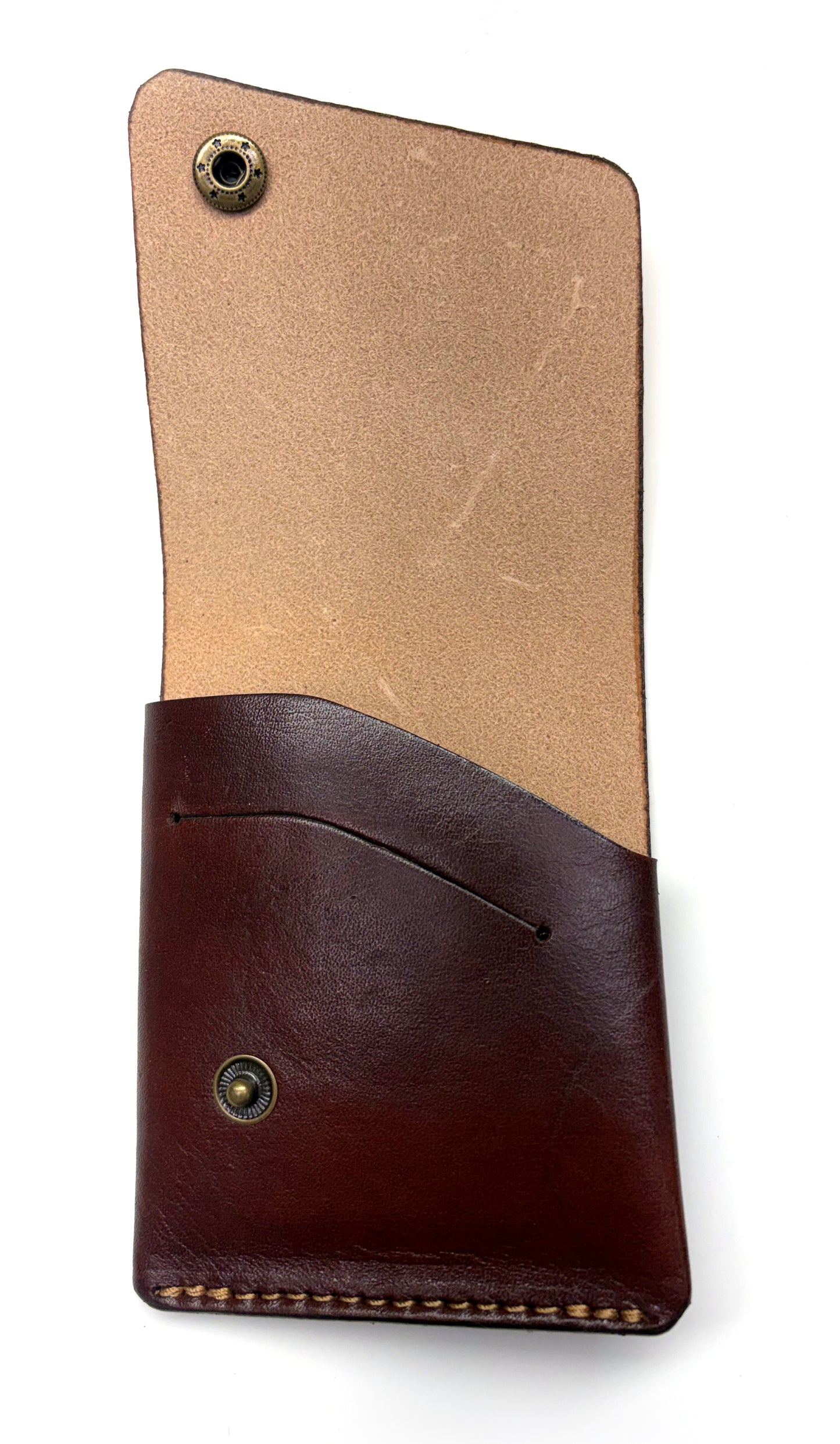 Piegato minimalist wallet tan & navy