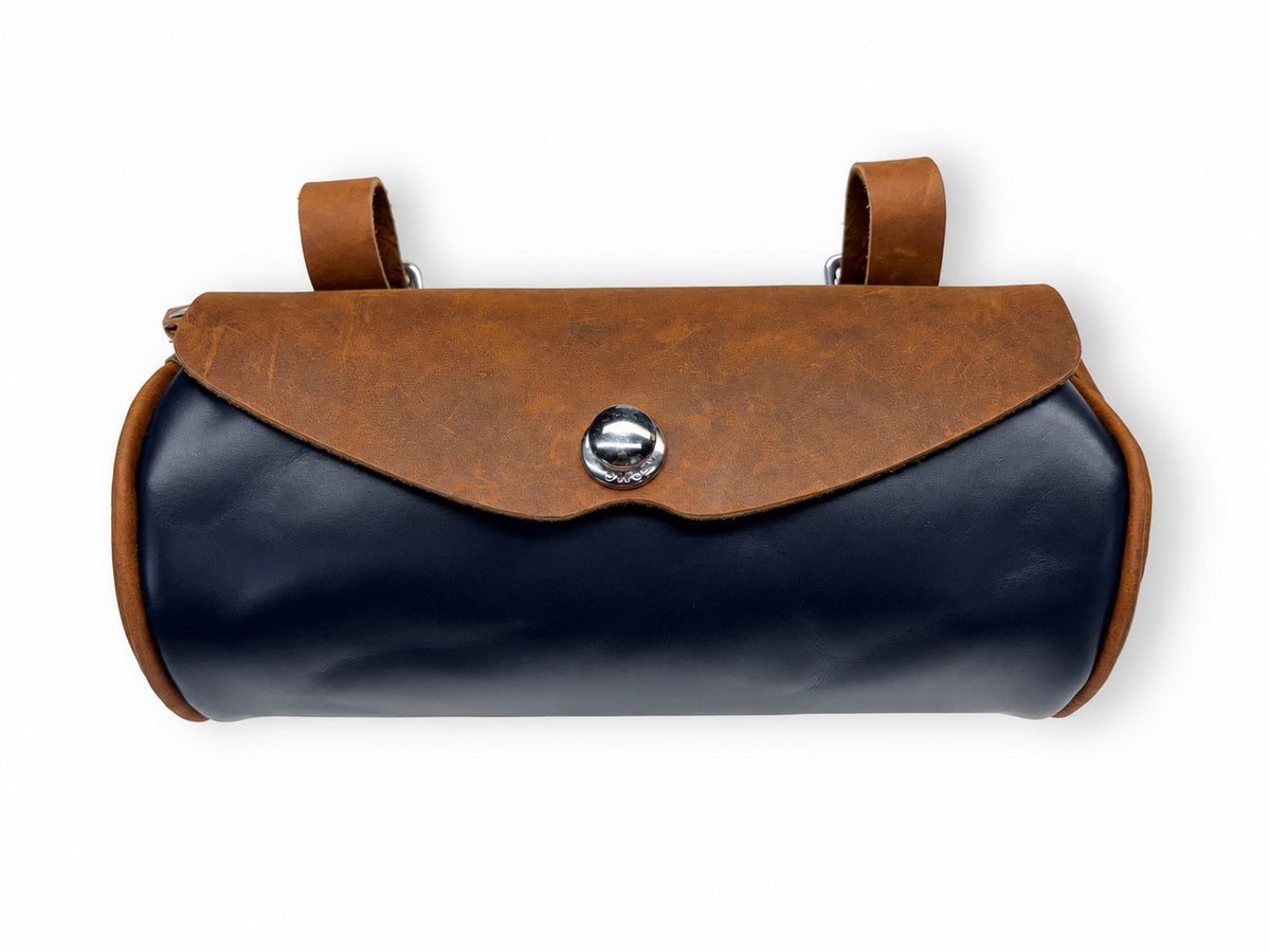 Fuse bar bag blue &amp; tan 1