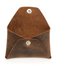 Origami Card case croco wallet in one-piece leather construction, skived folds, interior card slots