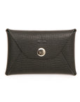 Origami Card case wallet in one-piece leather construction, skived folds, interior card slots