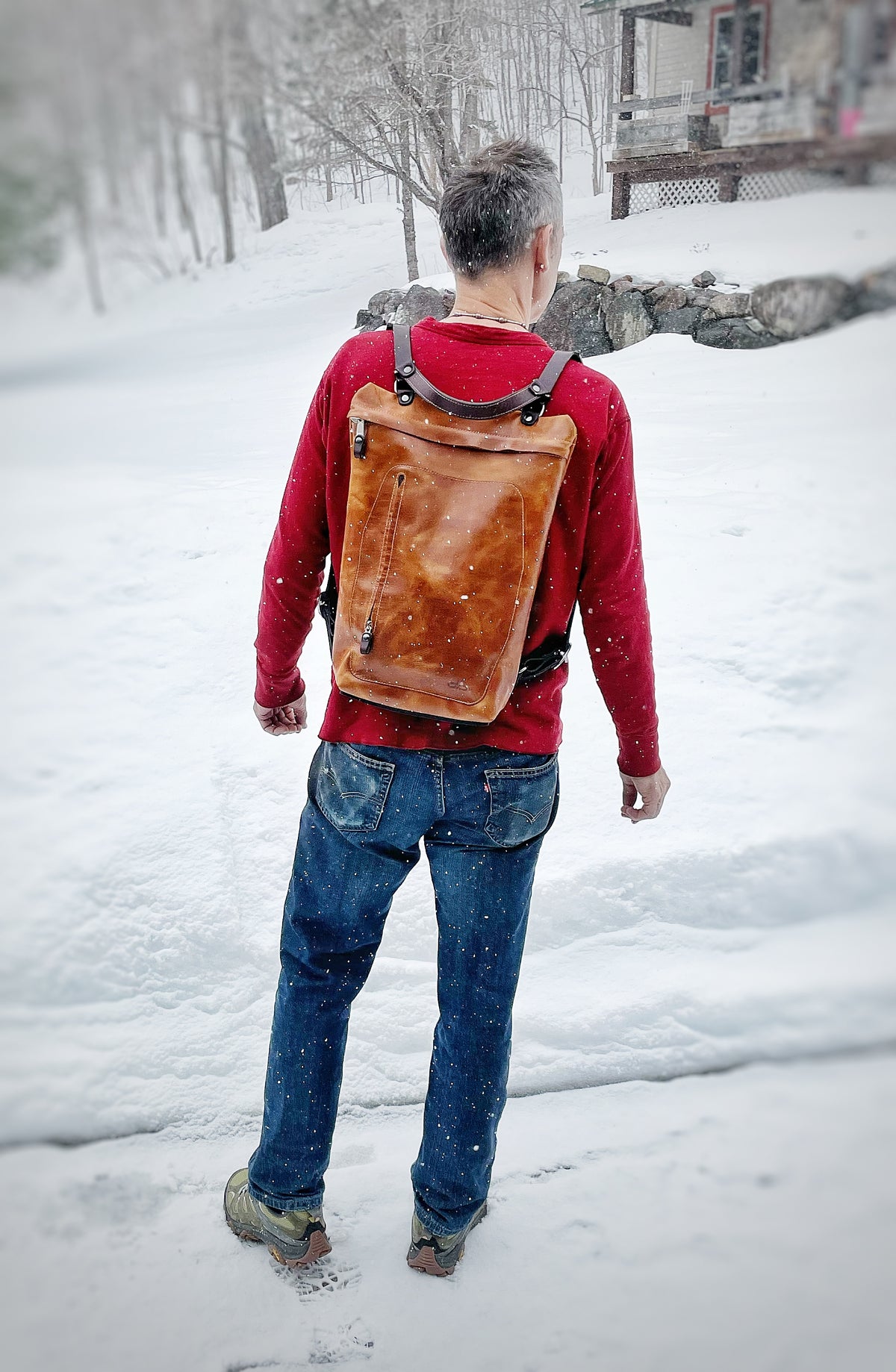 YETI leather sling pack