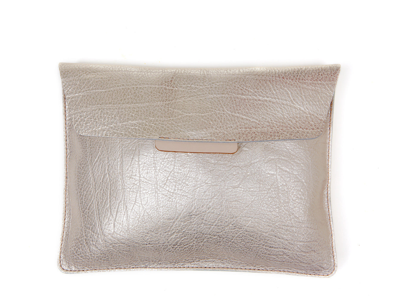 Envelope Clutch metallic champagne