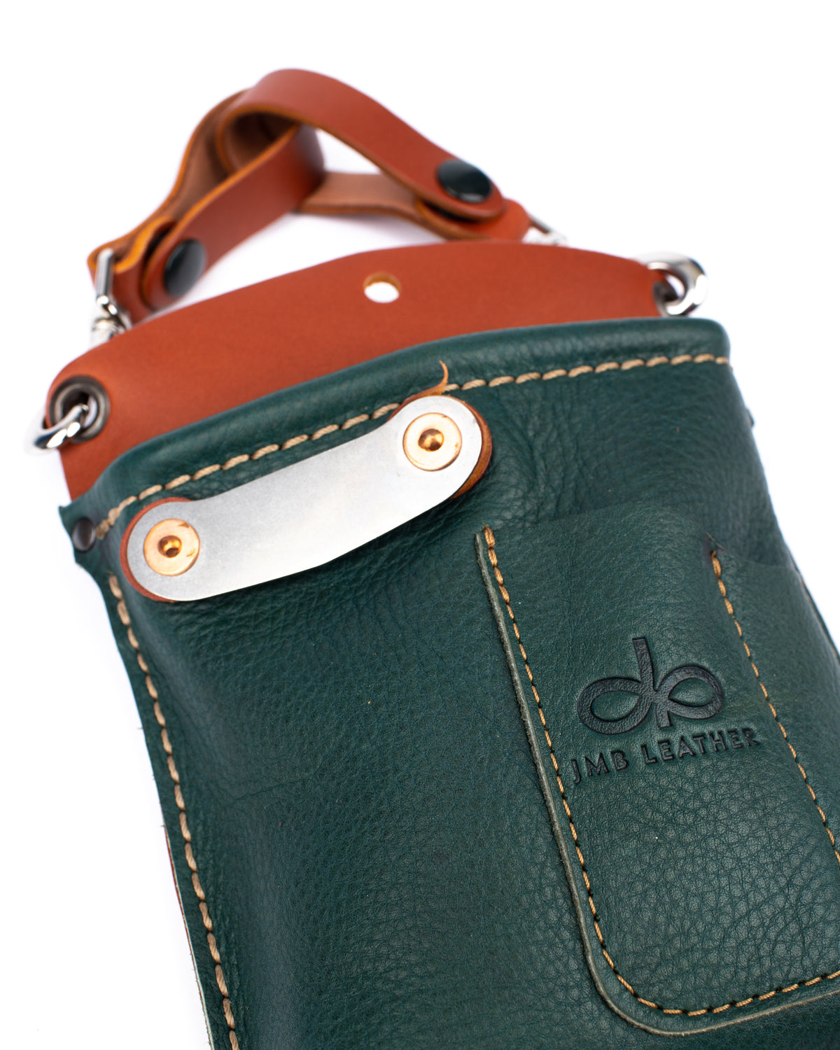 SIDEKICK leather multi-pouch, detail