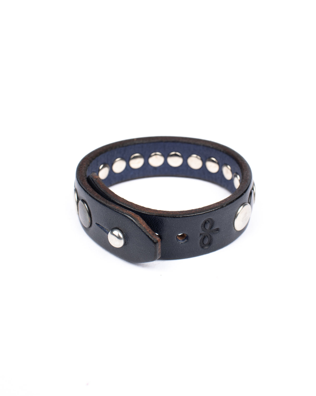 ROLLO narrow studded leather cuff bracelet, alternate view