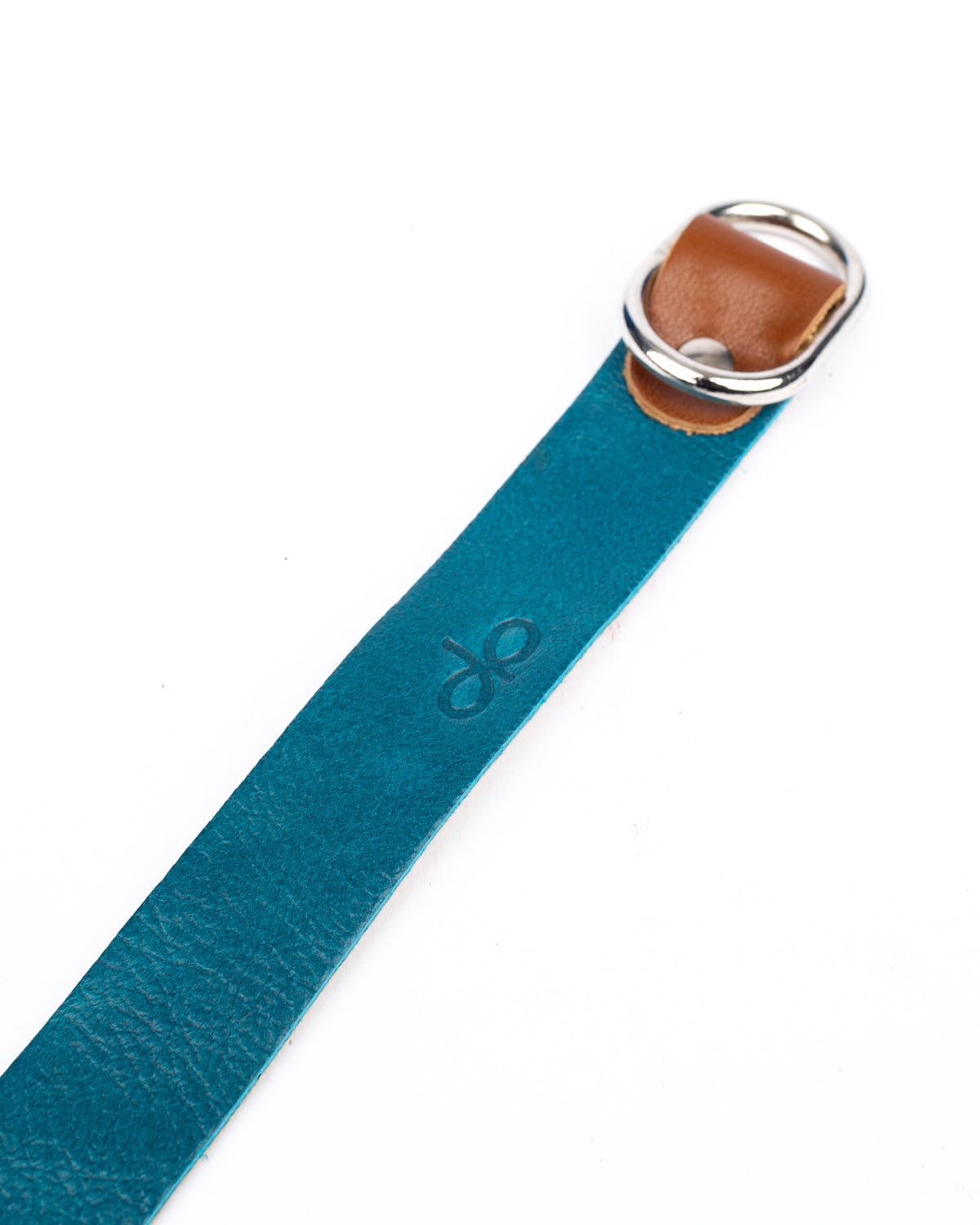 Slider cuff-choker in leather-lined, side view