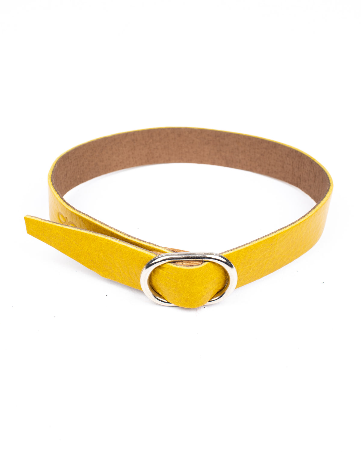 Slider cuff-choker in leather-lined, additional view