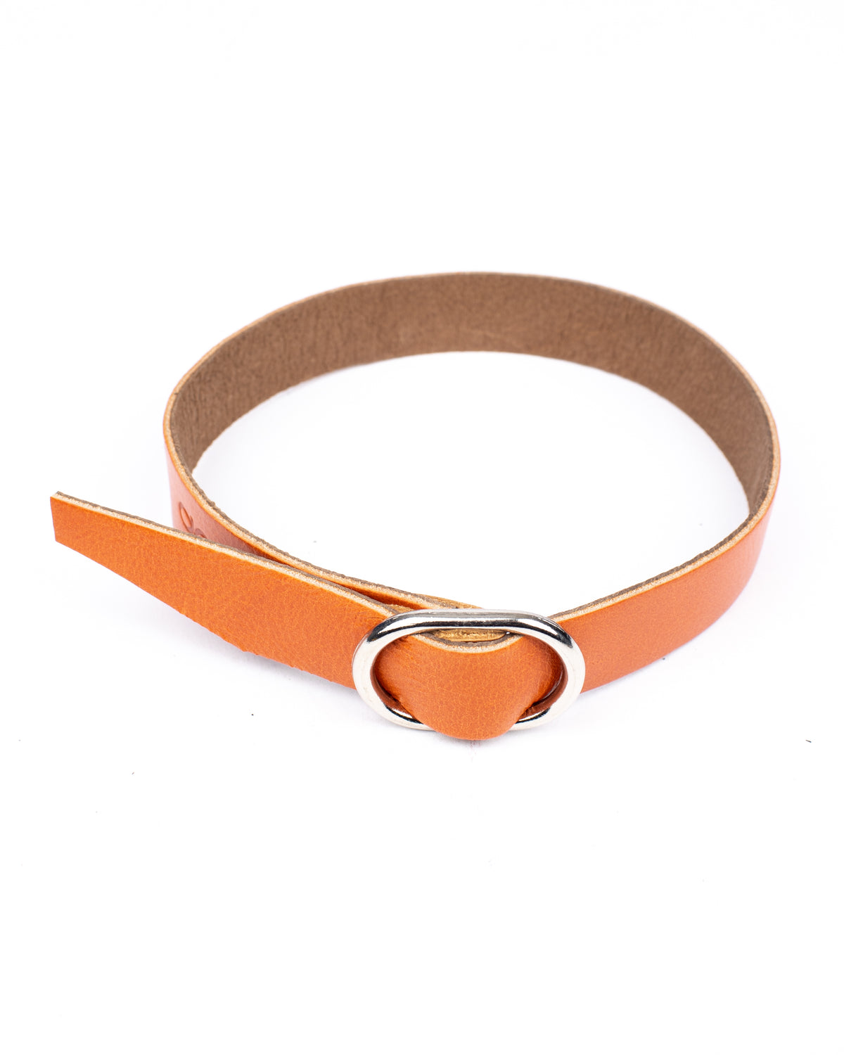 Slider cuff-choker in leather-lined, alternate angle