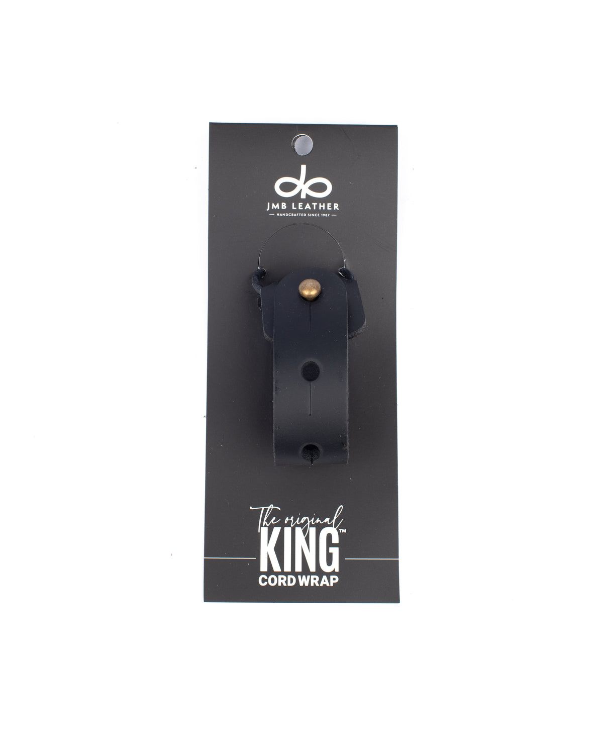 Large King Cord Wrap in leather, front view