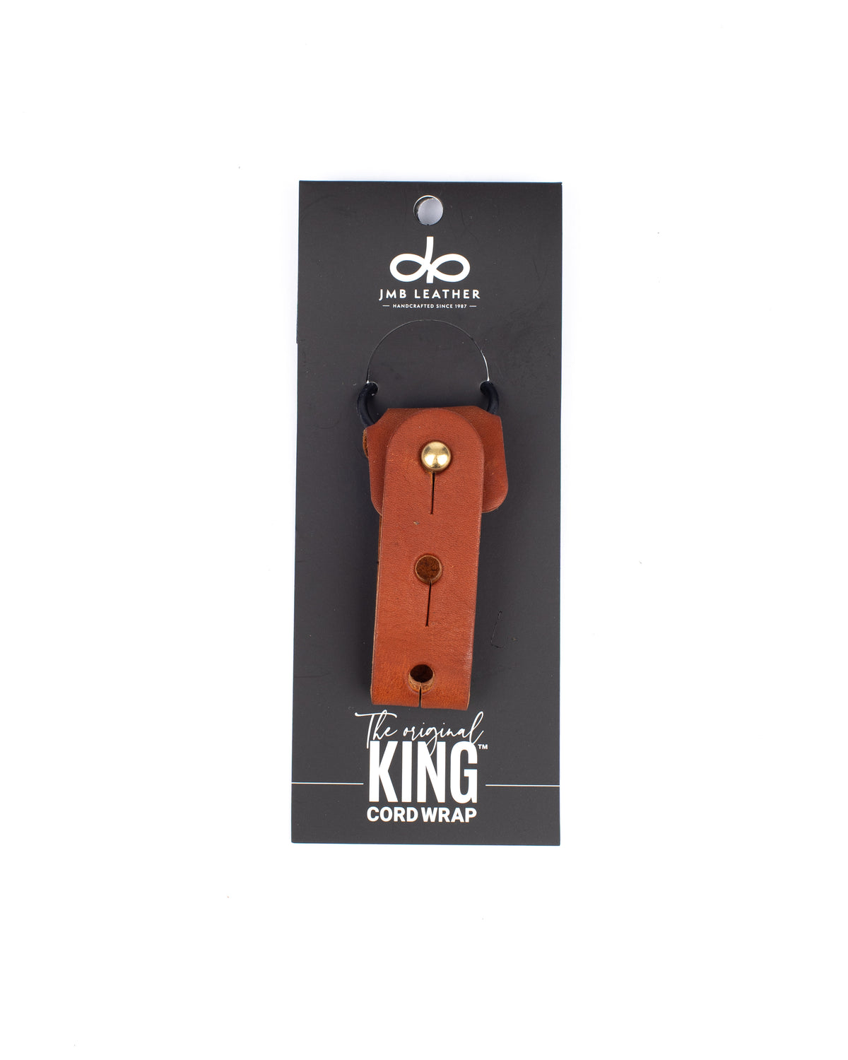 Large King Cord Wrap in leather, detail view