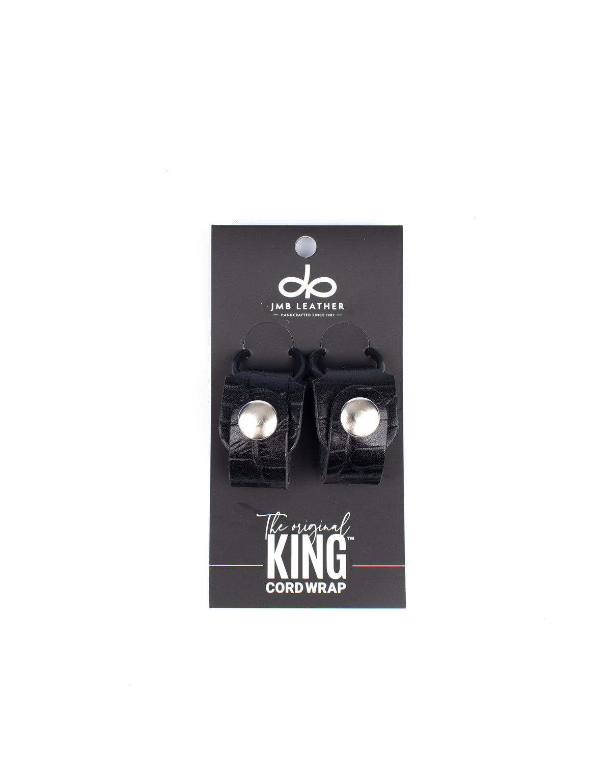 KING leather cord wrap, close-up