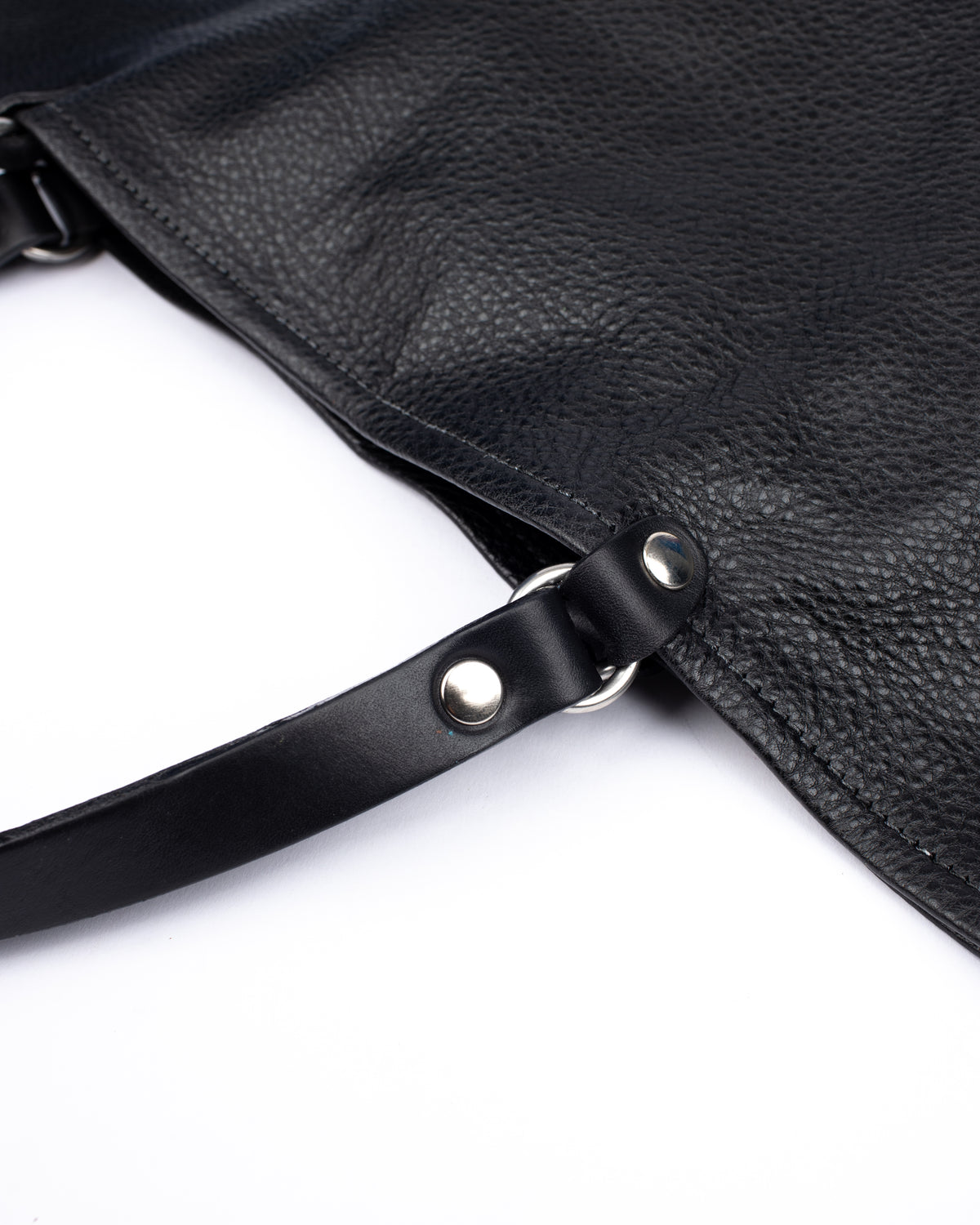 KIKI tote bag in leather, back view