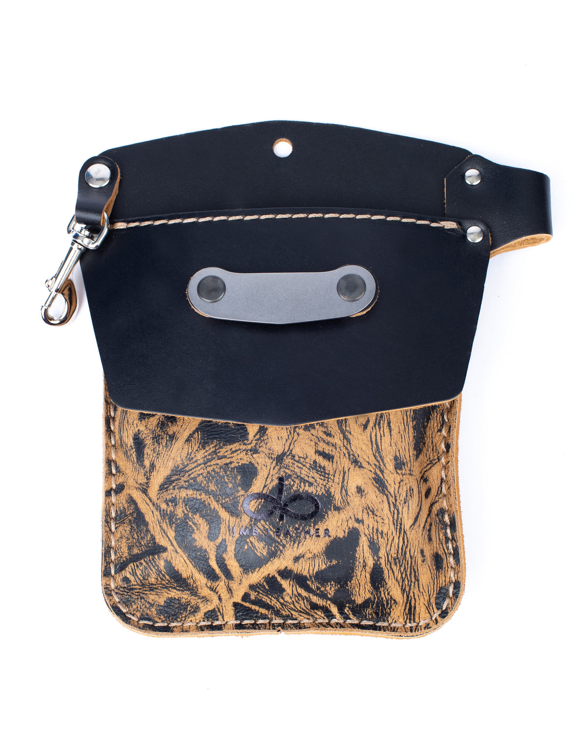 PRO POCKET leather tool pocket in tan, front view