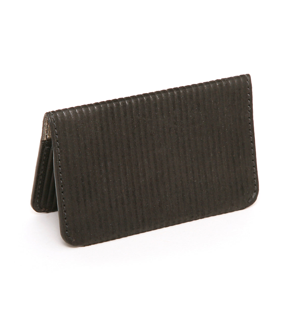 JUNO card case lined wallet in mat-finished pig skin, hot-rolled to a corduroy finish leather, additional view