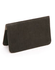 JUNO card case lined wallet in mat-finished pig skin, hot-rolled to a corduroy finish leather, additional view