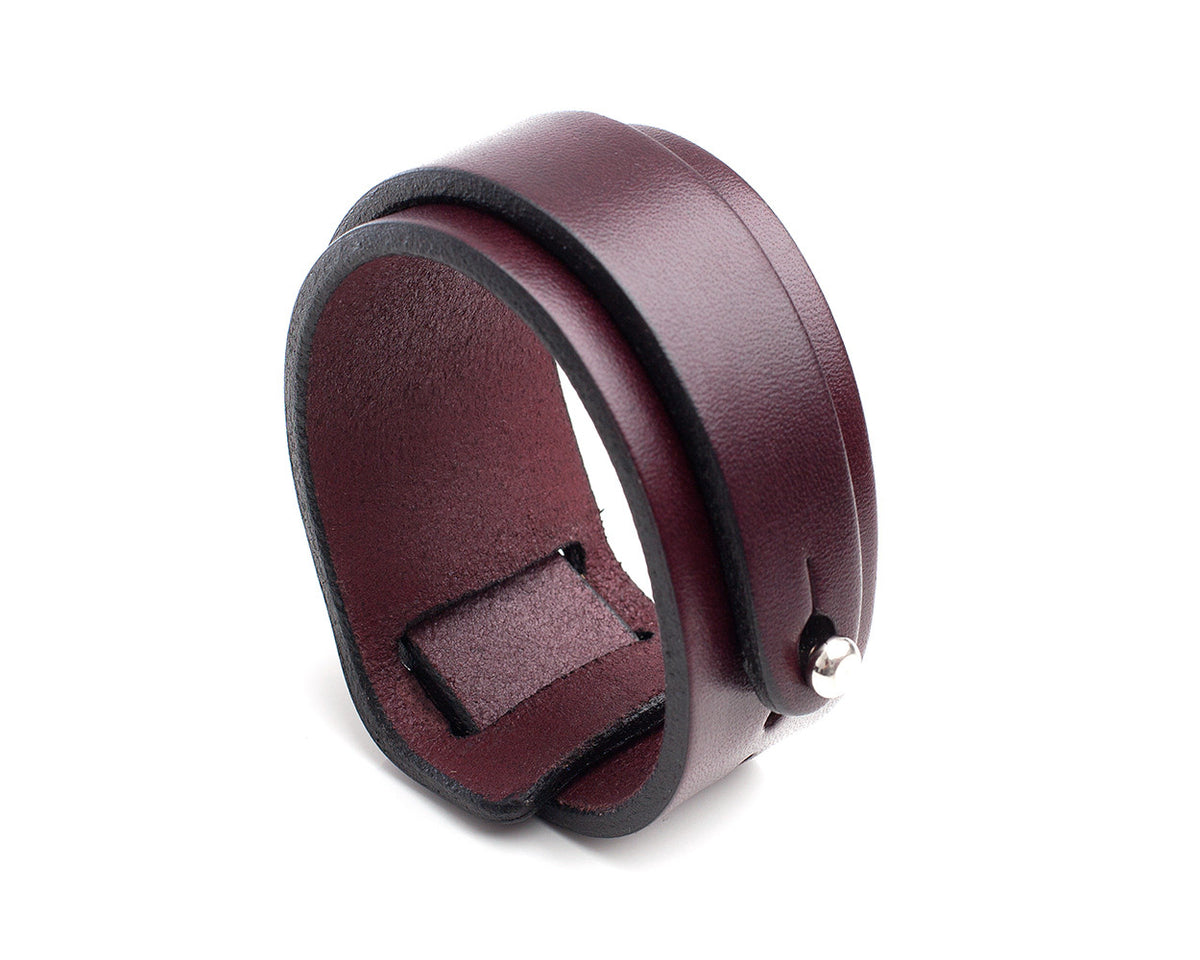 GEMINI leather cuff bracelet