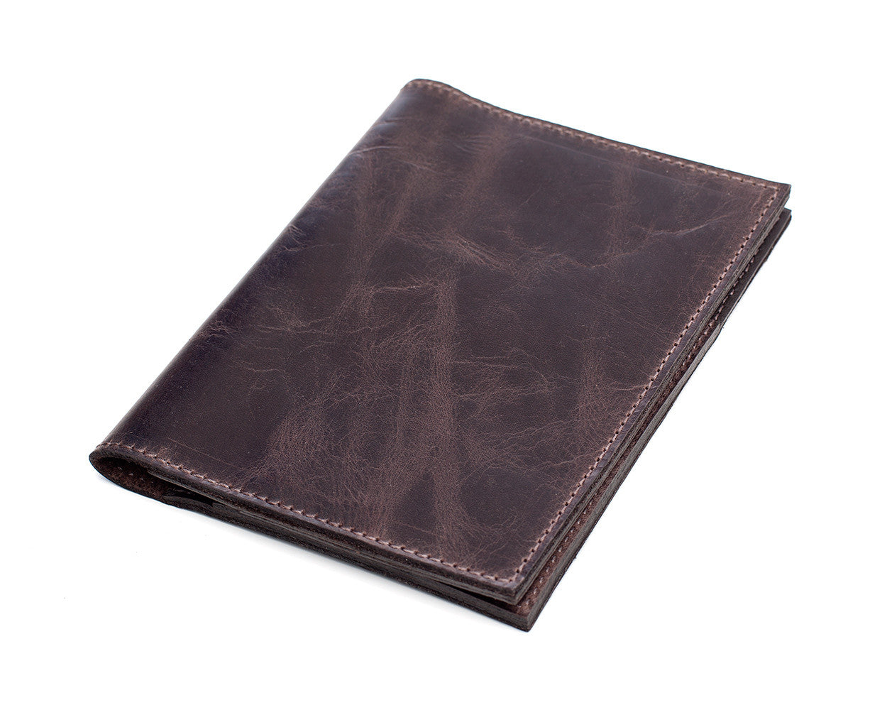 PASSPORT wallet vintage dark brown