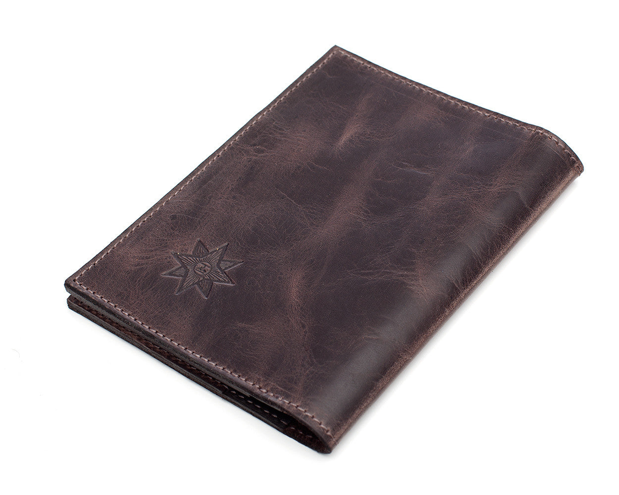 PASSPORT wallet vintage dark brown