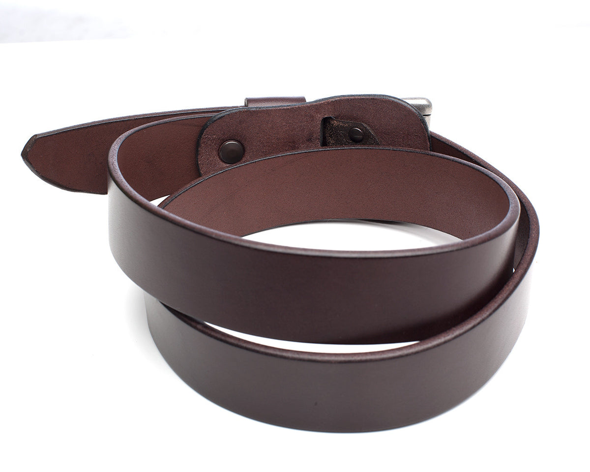 WORKER Belt in leather, buckle detail