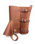 ENGINEER BOOT SPATS in leather, side view