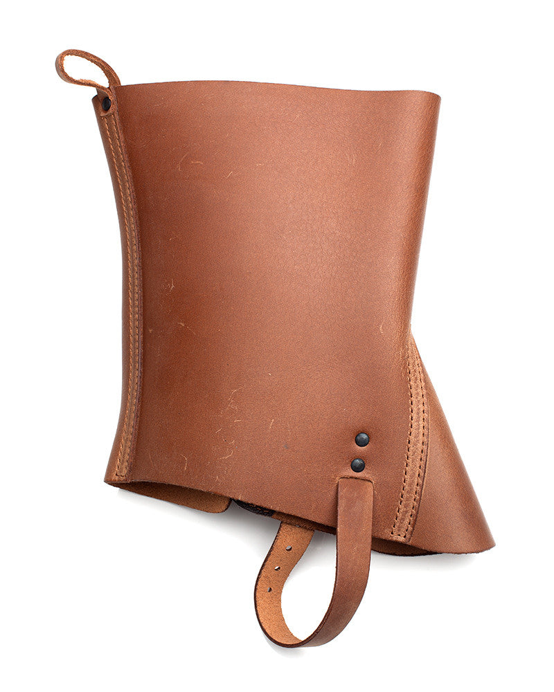 ENGINEER BOOT SPATS in leather, detail view