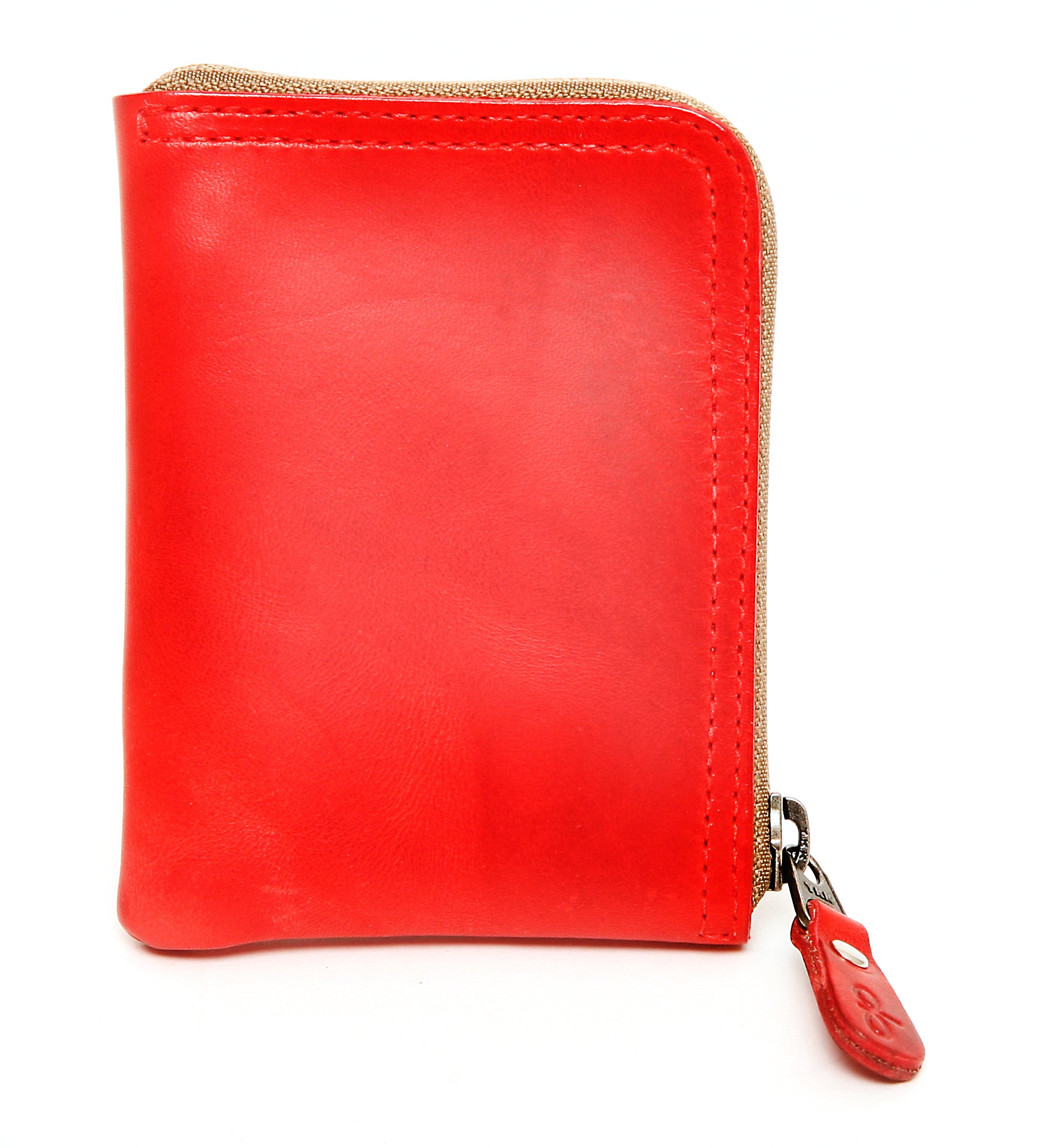 Zip wallet red – JMB Leather